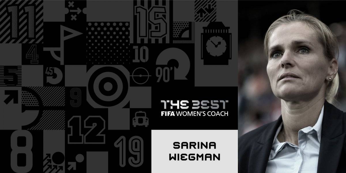 Sarina Wiegman, ganadora al mejor entrenador femenino