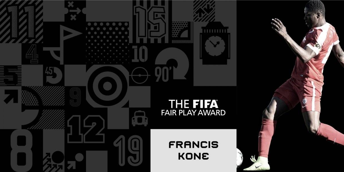 Francis Koné, ganador del Premio Fair Play