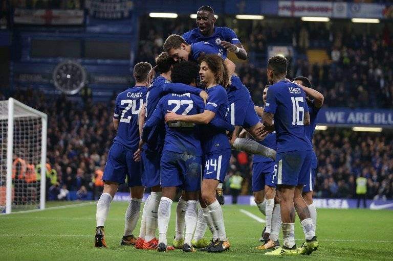 Chelsea celebró / imagen: AFP