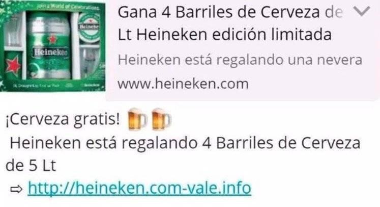 Estafa WhatsApp