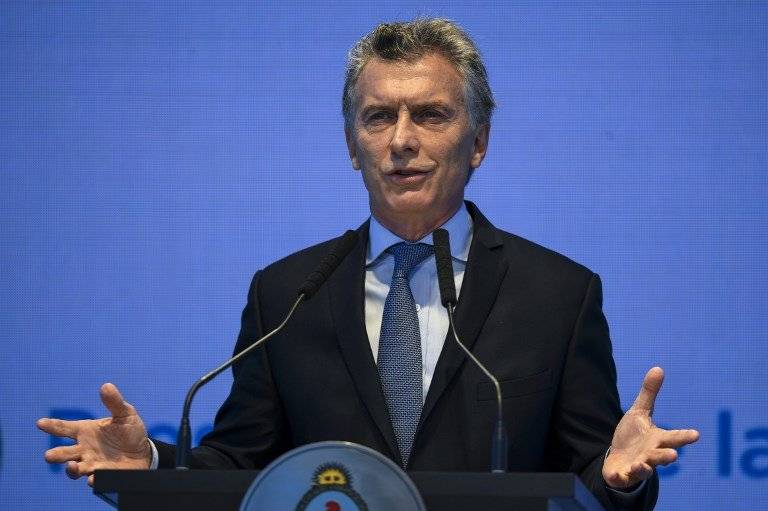 Mauricio Macri en un discurso