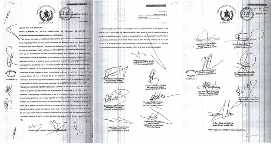 Resolución de CSJ