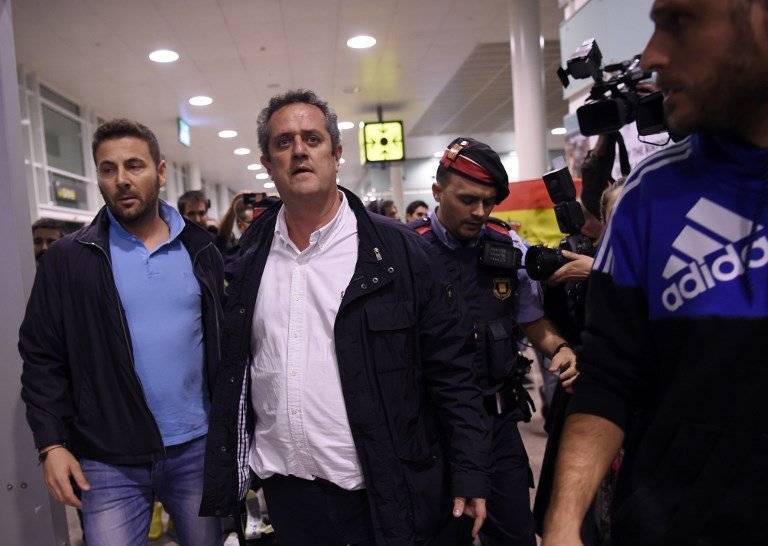 Funcionarios del gobierno catalán fueron detenidos