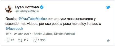 El Youtuber Ryan Hoffman