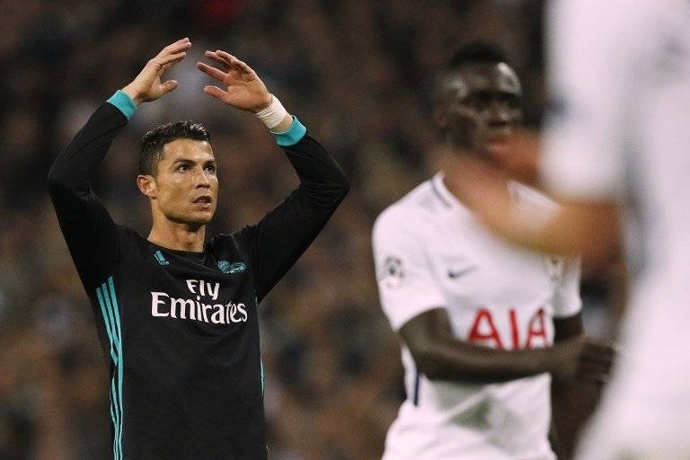 Cristiano Ronaldo contra el Tottenham