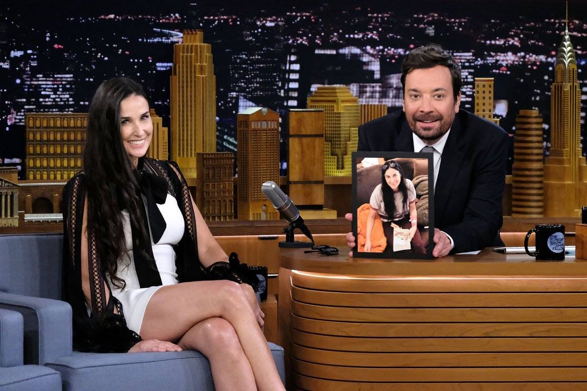 Demi Moore y Jimmy Fallon