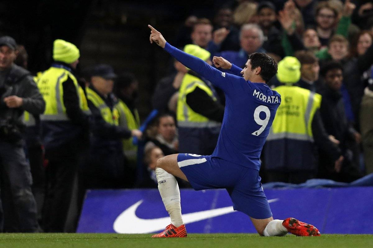 Álvaro Morata sentenció el triunfo del Chelsea ante el United.