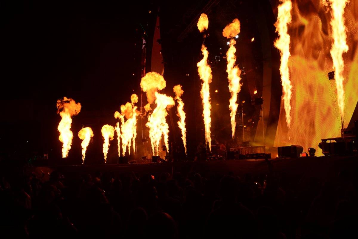 fuegos artificiales en el Festival Presidente