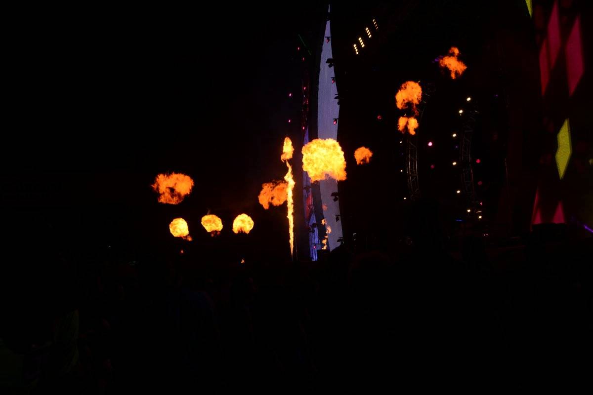 fuegos artificiales en el Festival Presidente