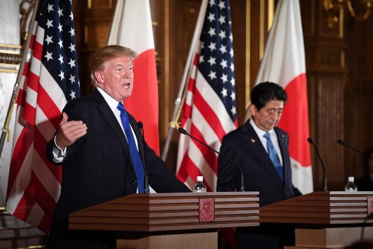 Donald Trump y Shinzo Abe