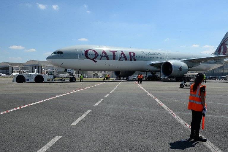 Avión de Qatar Airways