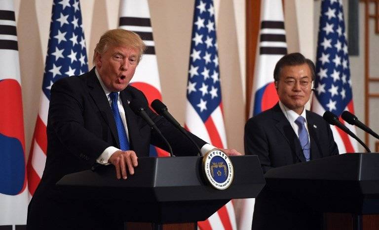 Donald Trump y Moon Jae-In