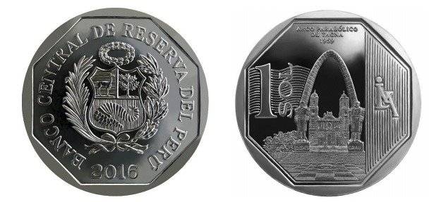 moneda 1 sol Perú Tacna