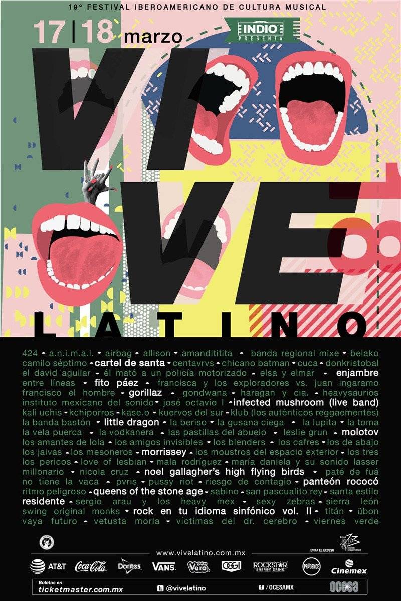 Cartel Vive Latino 2018