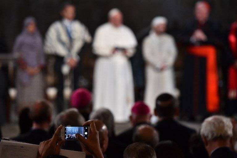 Fotografían al papa Francisco