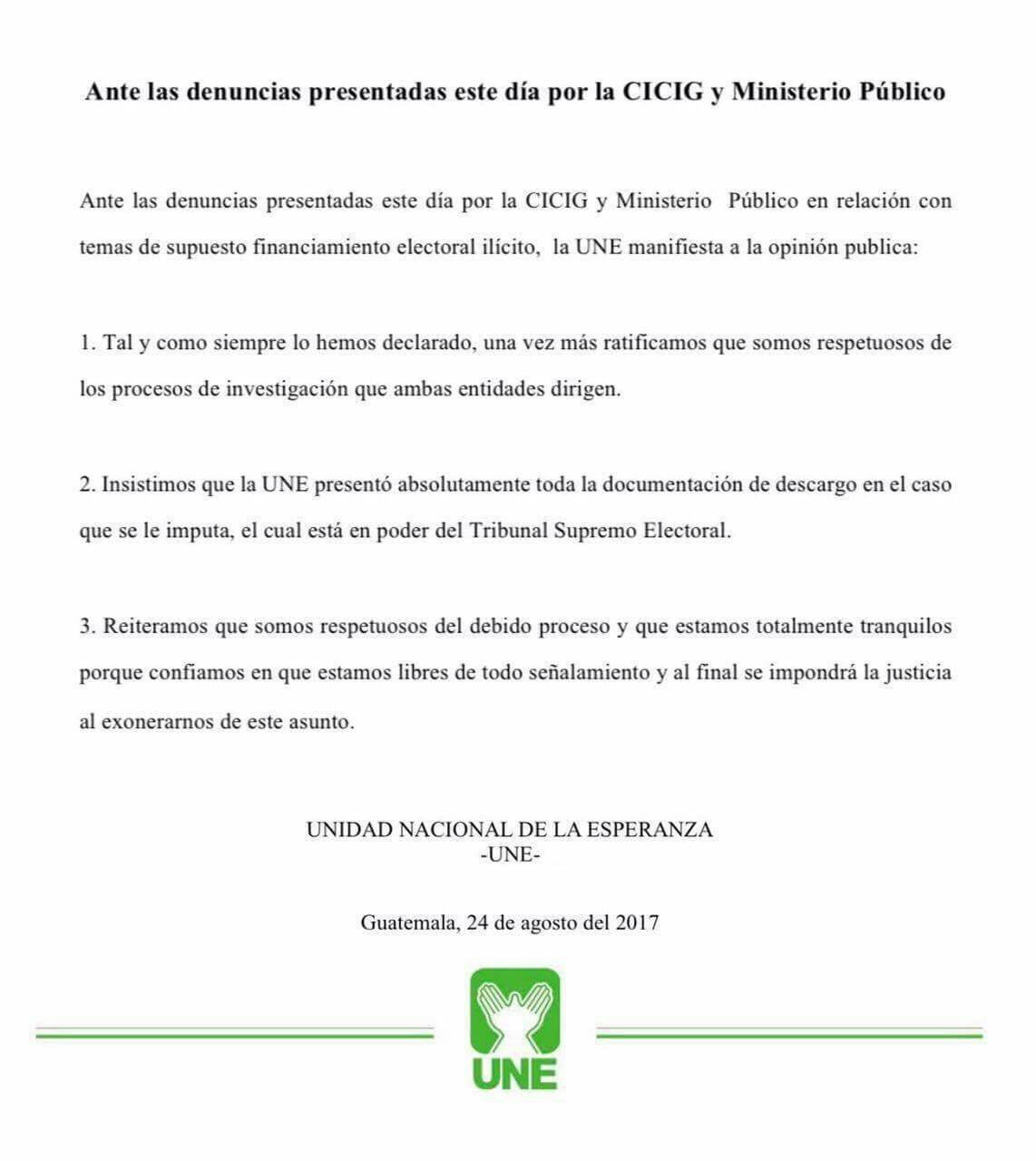 comunicado