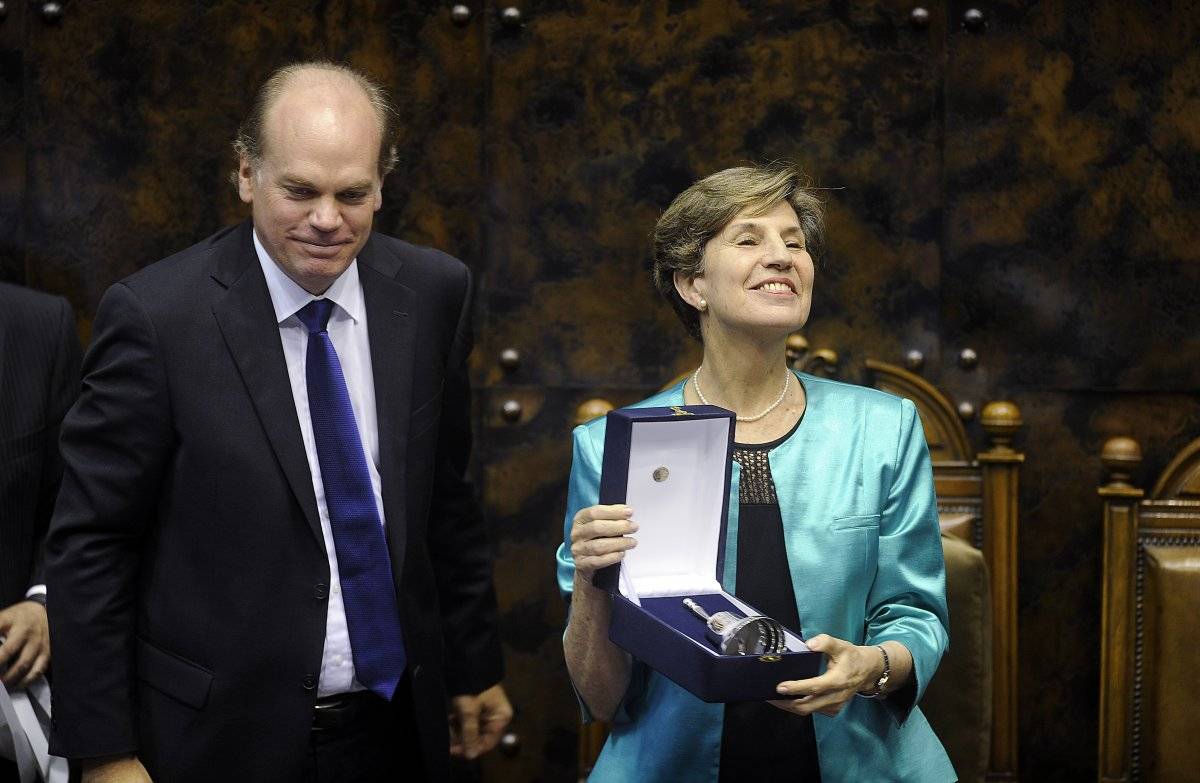 Isabel Allende y Patricio Walker