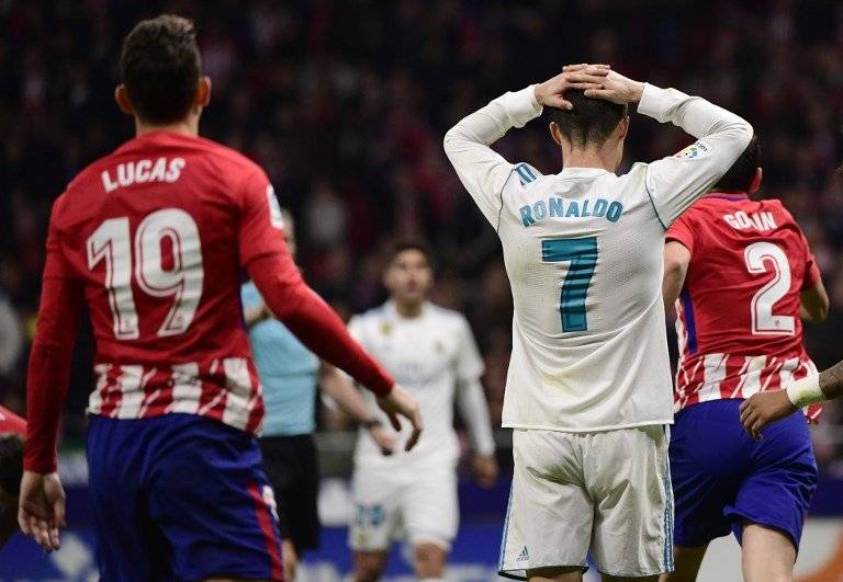 Cristiano Ronaldo contra el Atlético de Madrid