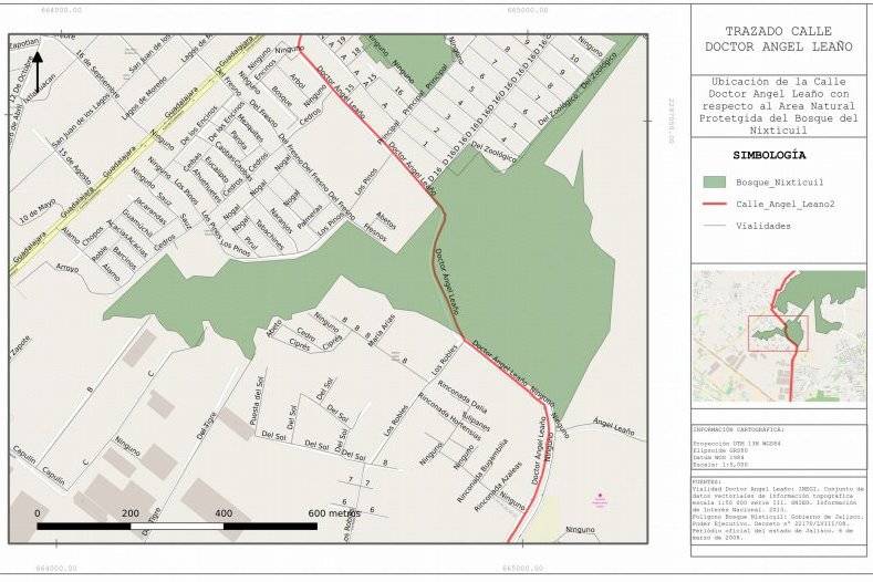 Parten bosque en Zapopan para introducir una vialidad