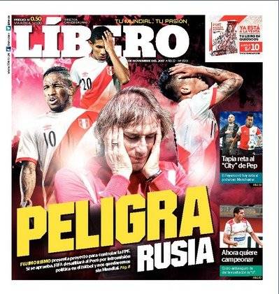 La portada del Líbero de este lunes