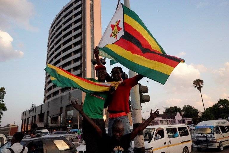 Manifestación en Zimbabue