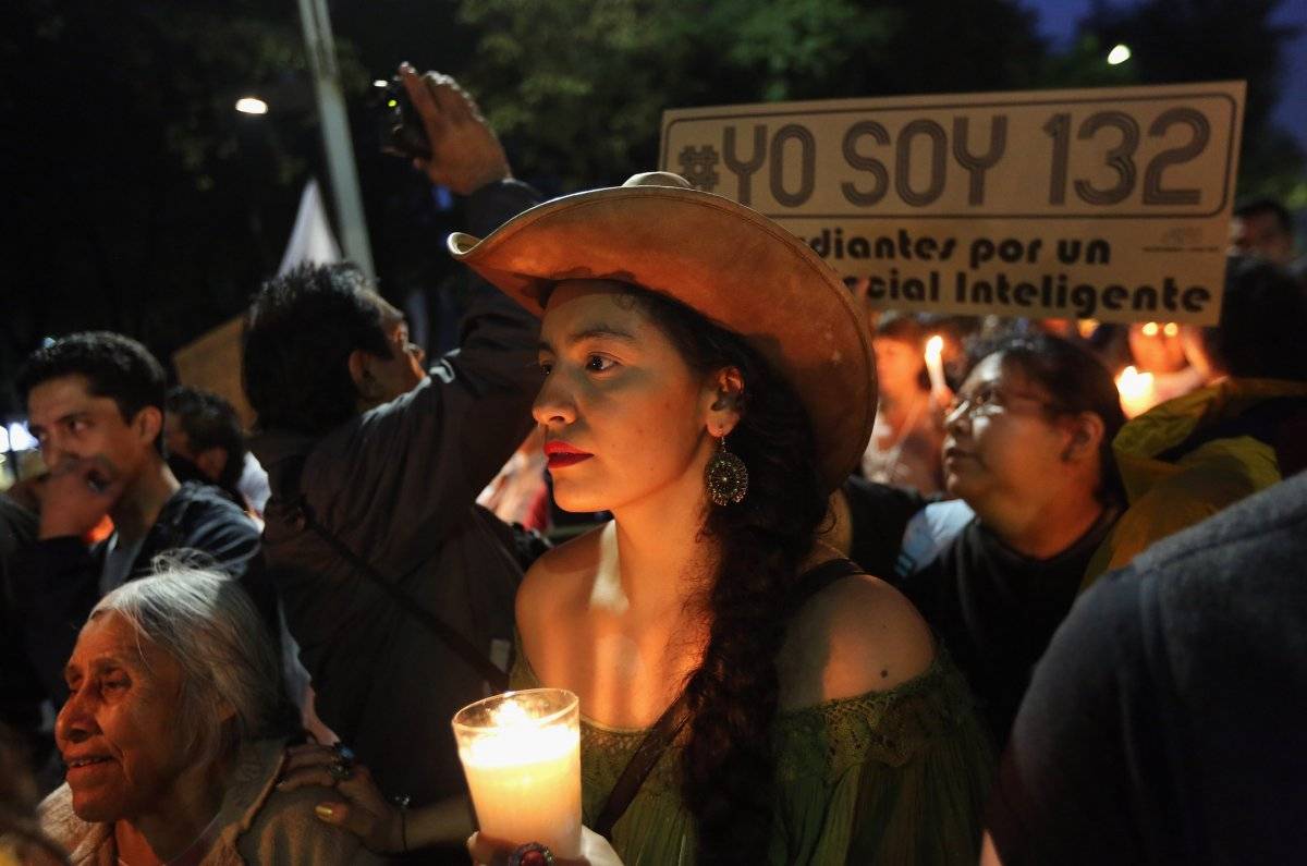 El movimiento #YoSoy132 en México. |getty