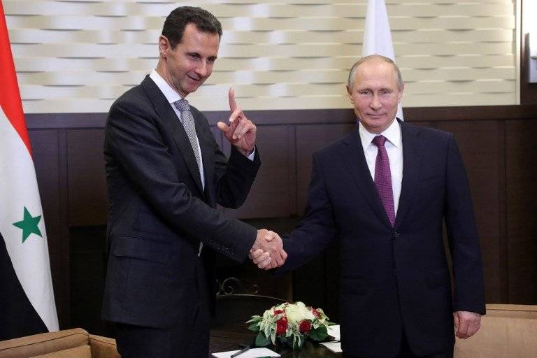 Bashar al Asad y Vladimir Putin