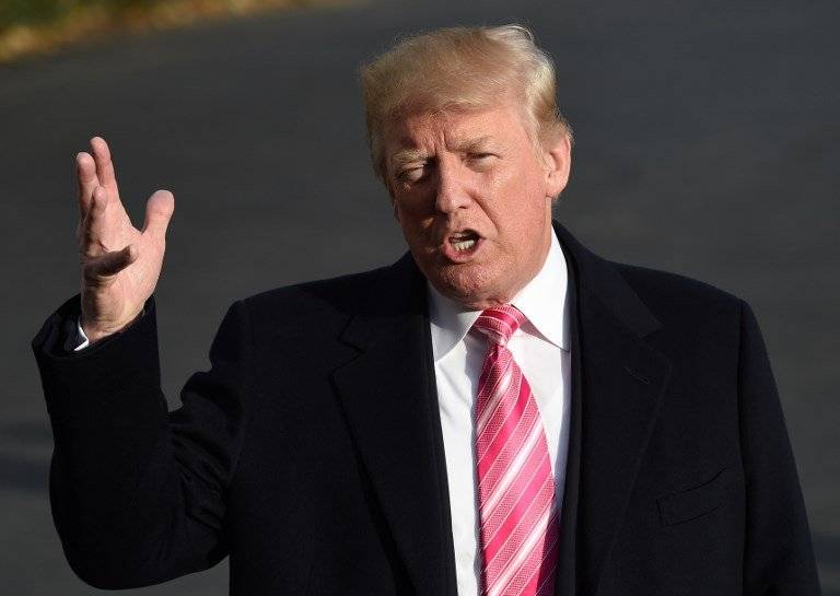 Donald Trump ante la prensa