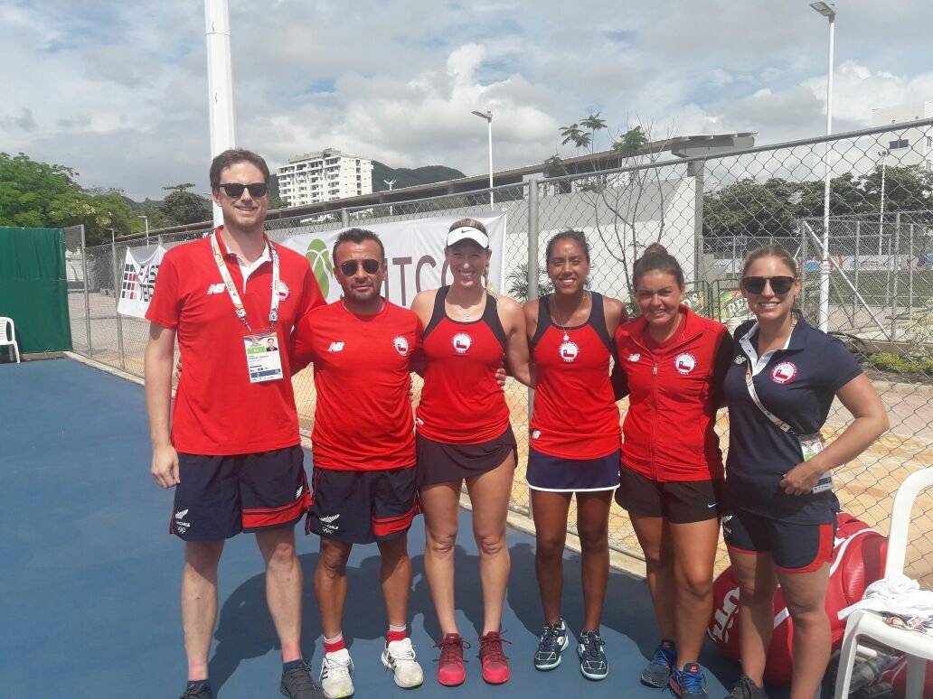 El equipo chileno en pleno