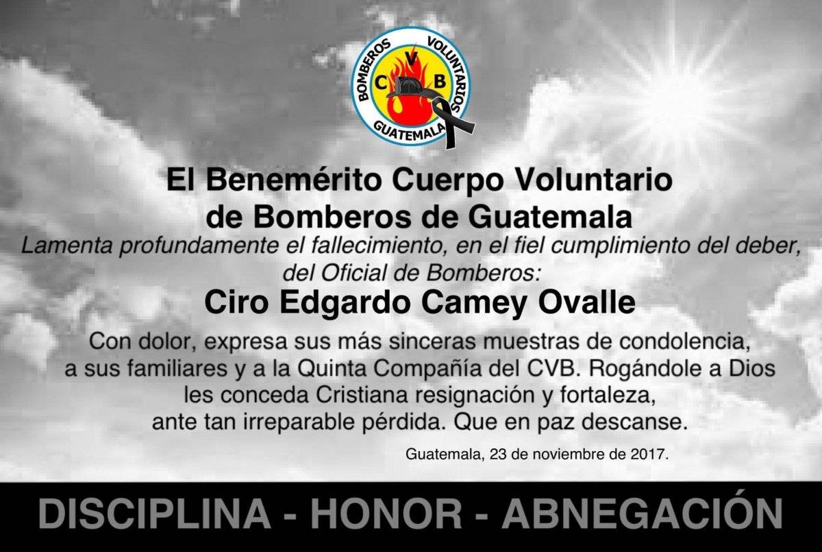 Esquela de Bomberos Voluntarios