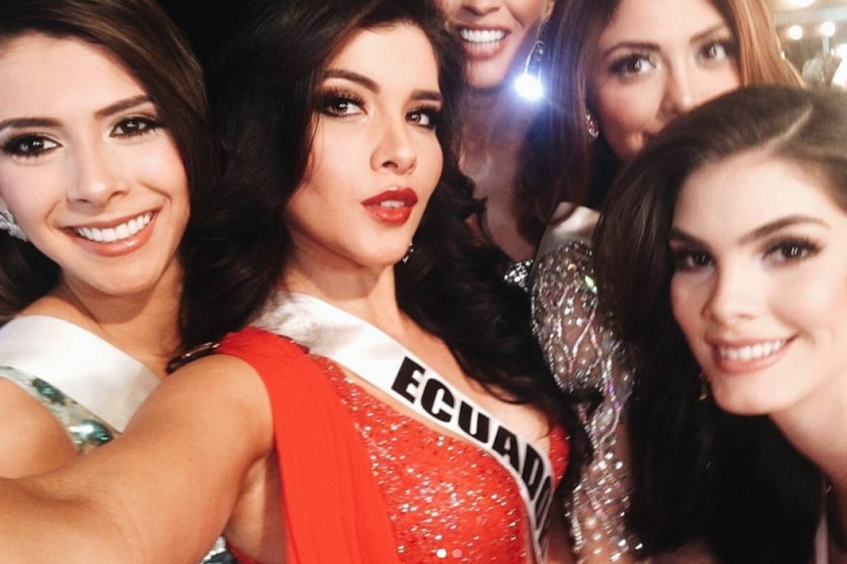 Candidatas se preparan para la gala de Miss Universo Metro Ecuador