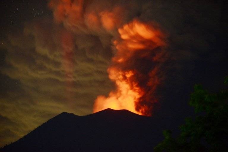 Erupción de volcán