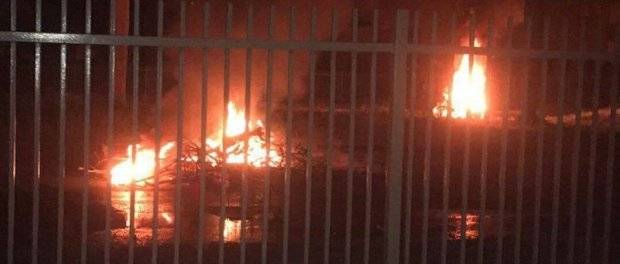 Supuesto fuego en la carretera 102 en Mayagüez, foto tomada por el medio La Isla Oeste.
