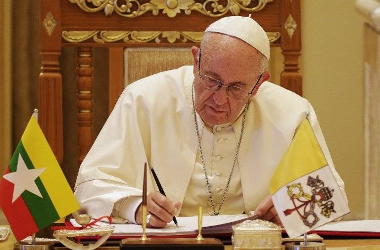 Papa Francisco en Birmania