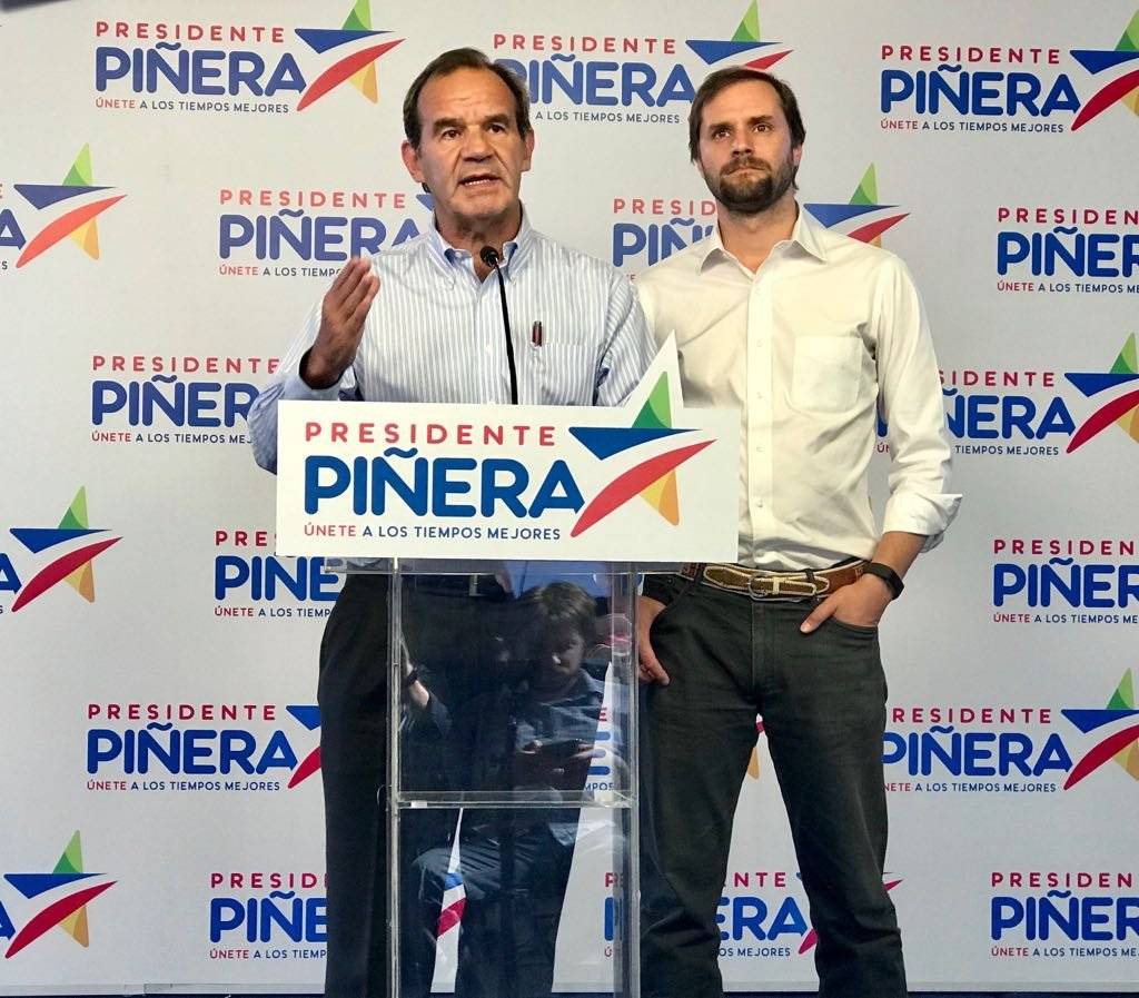 Andrés Allamand junto a Jaime Bellolio.