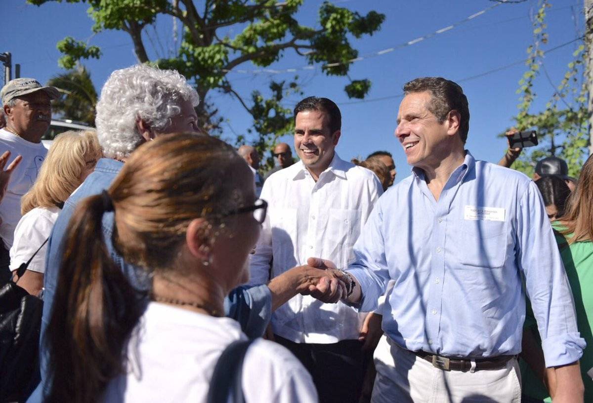 Andrew Cuomo y Ricardo Rosselló