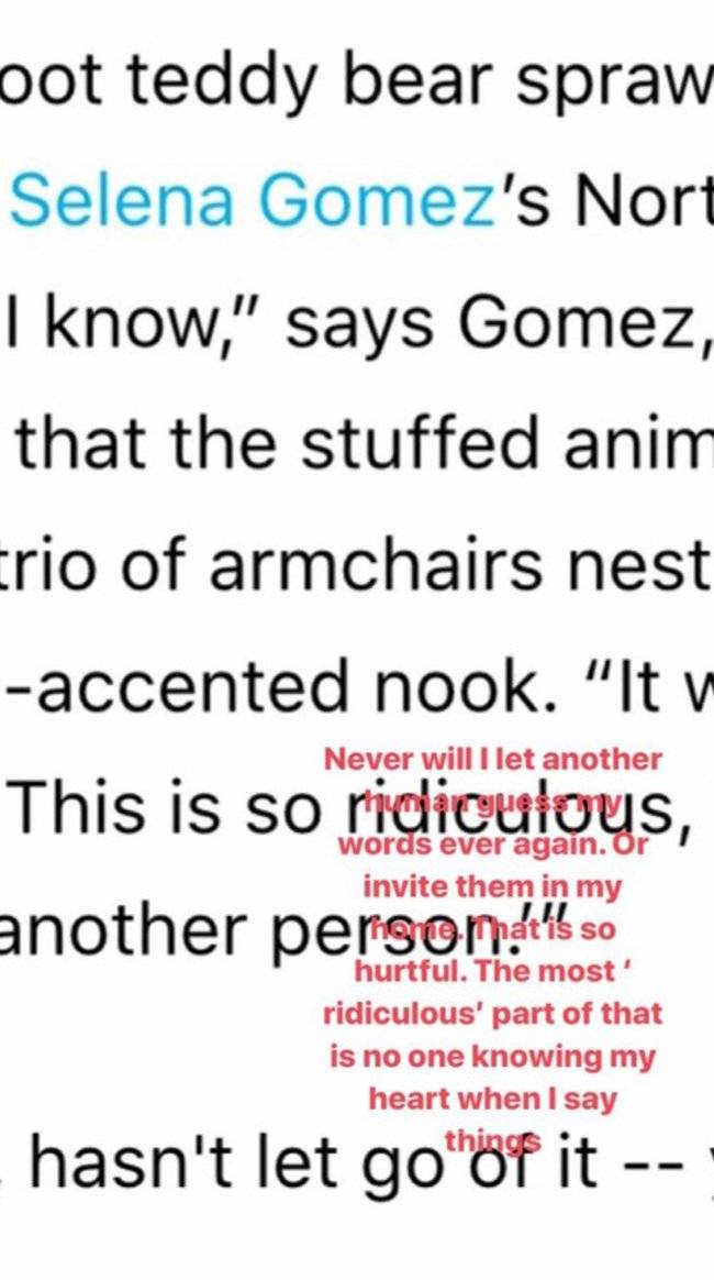 cuenta privada de Selena Gómez