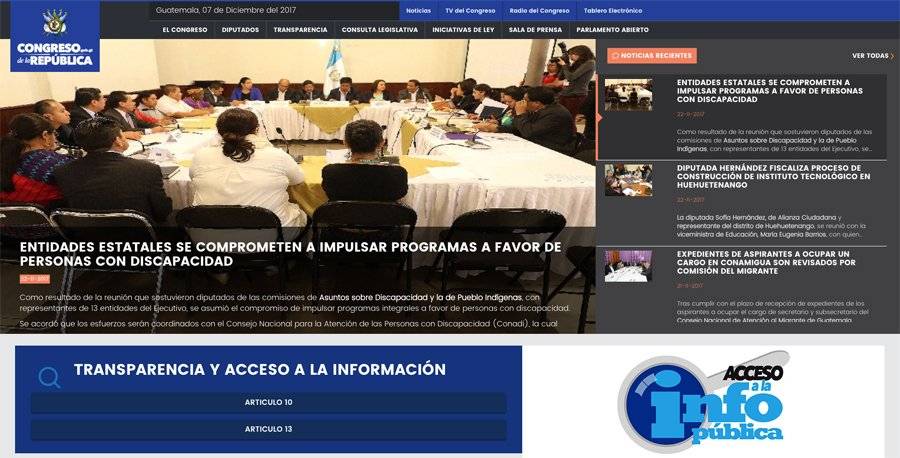 Nuevo sitio web Congreso