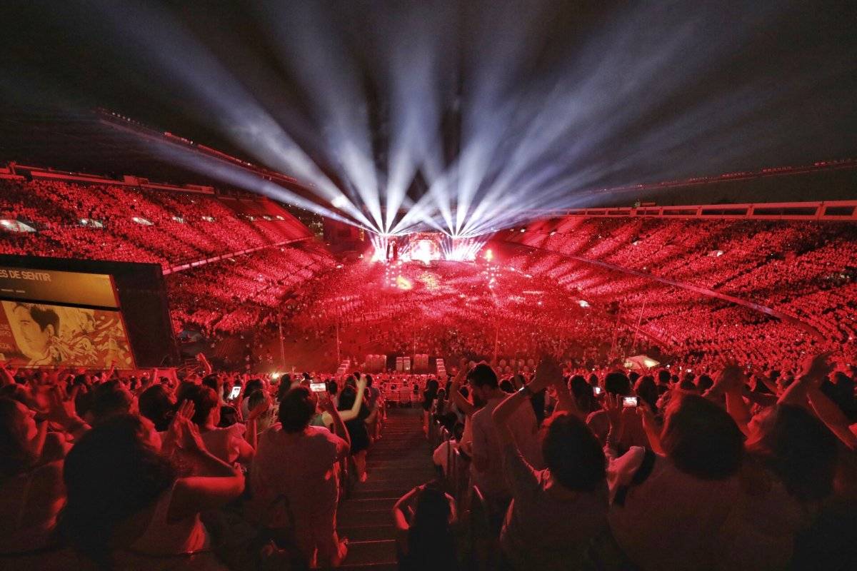 En el concierto de Alejandro Sanz
