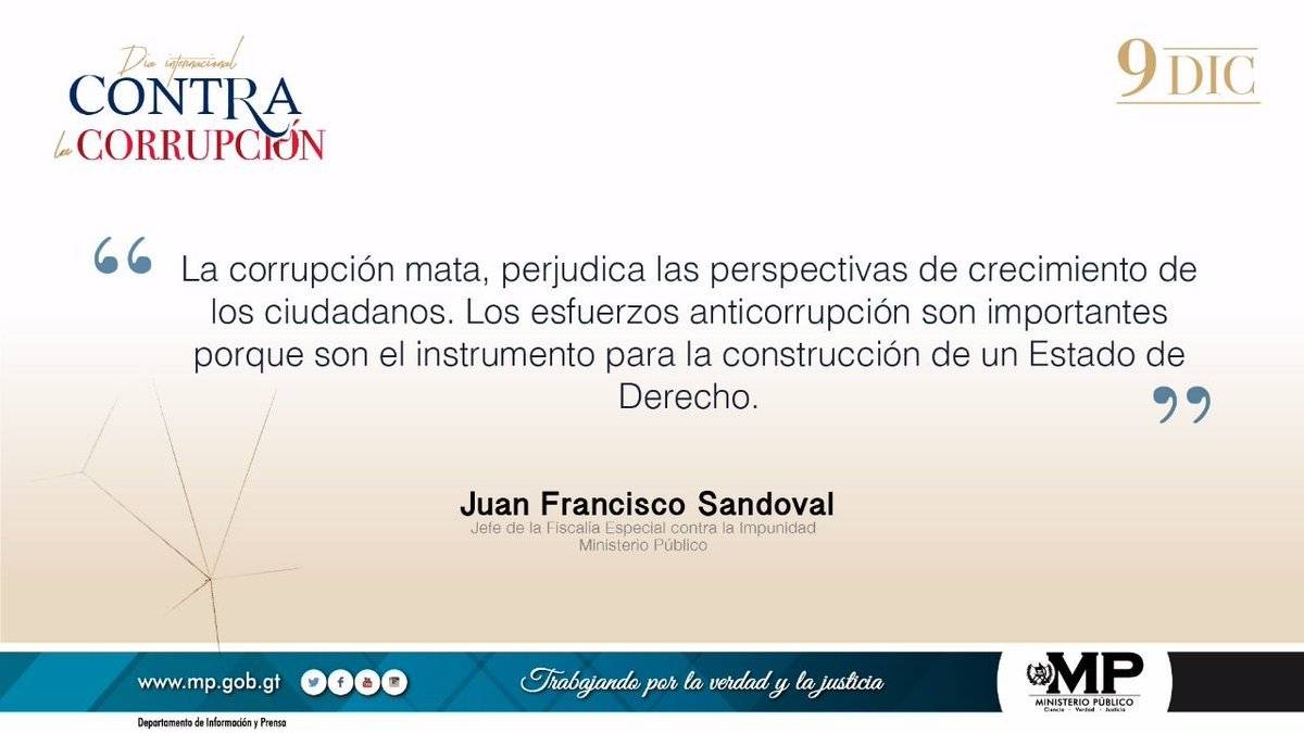 Lucha contra la corrupción