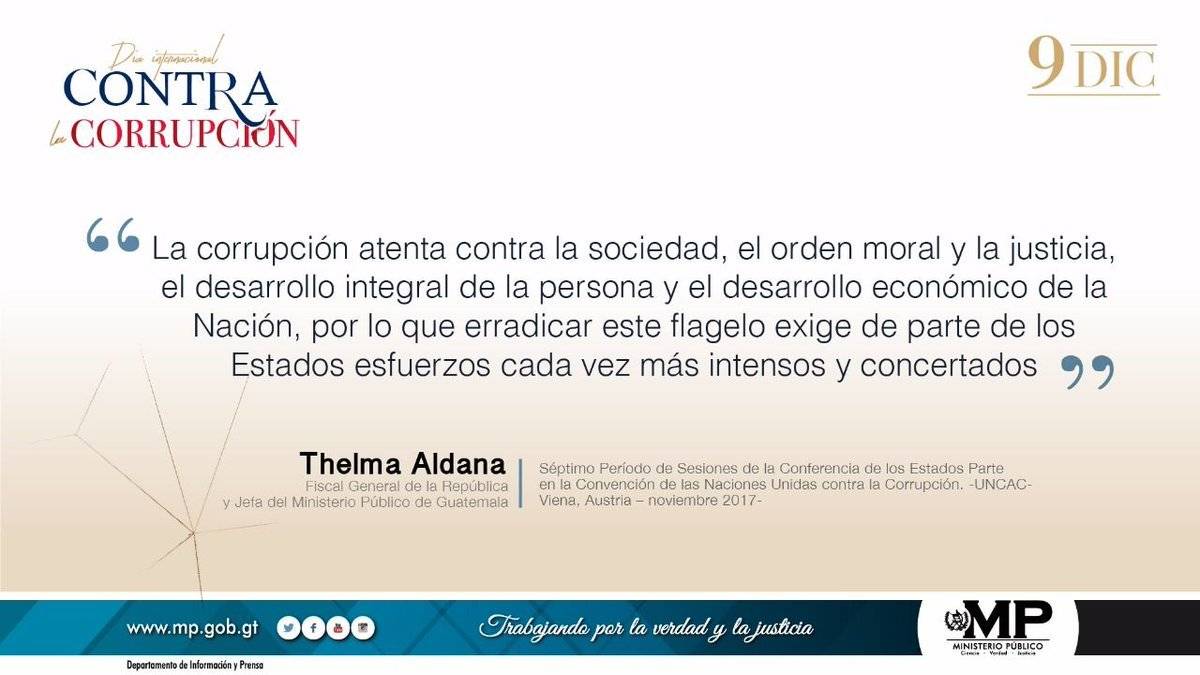 Lucha contra la corrupción