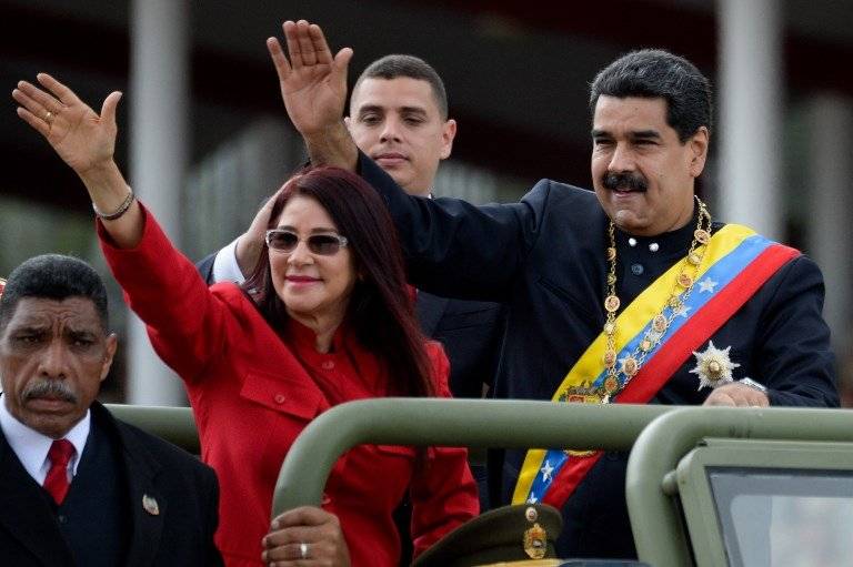 Nicolás Maduro y Cilia Flores
