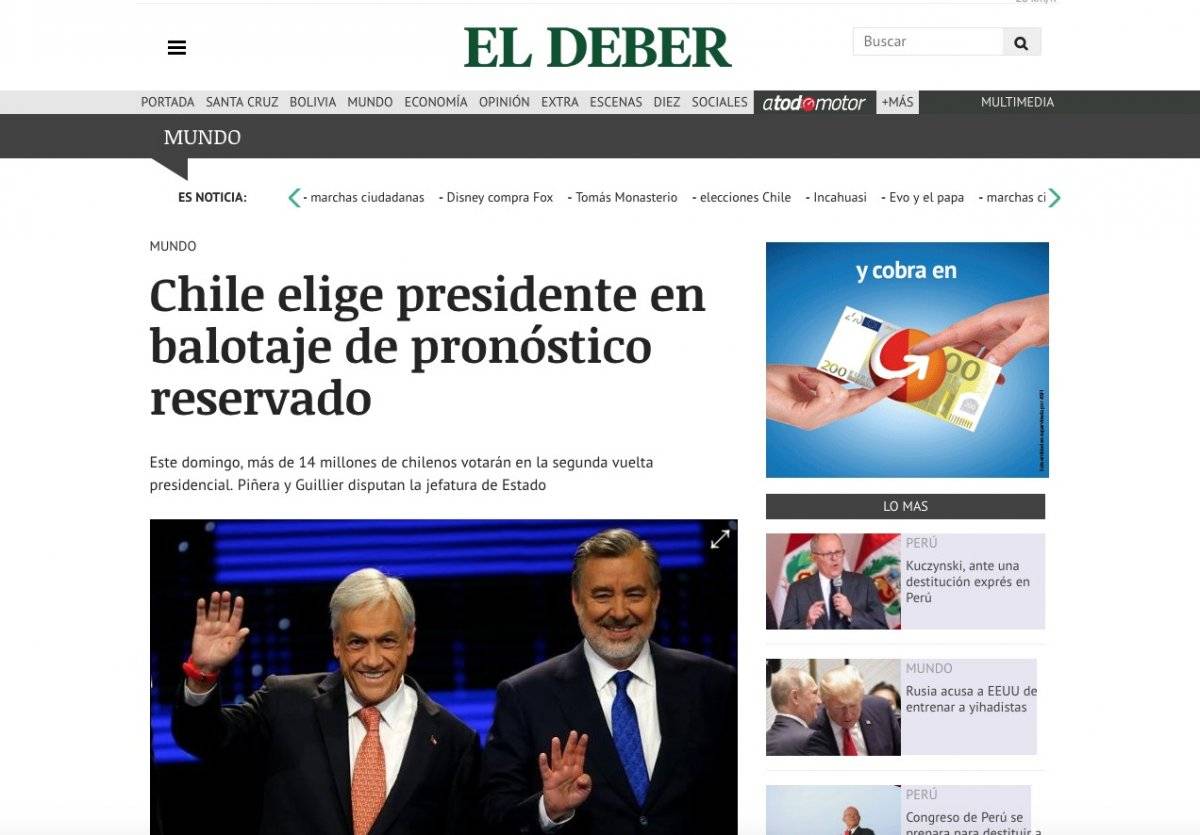 Medios internacionales