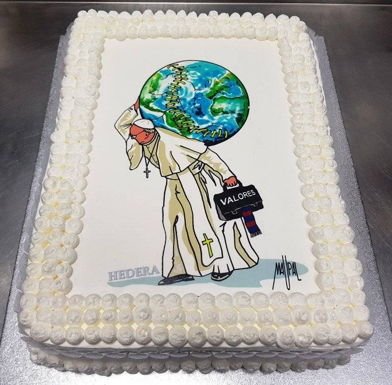 Pastel para el papa Francisco