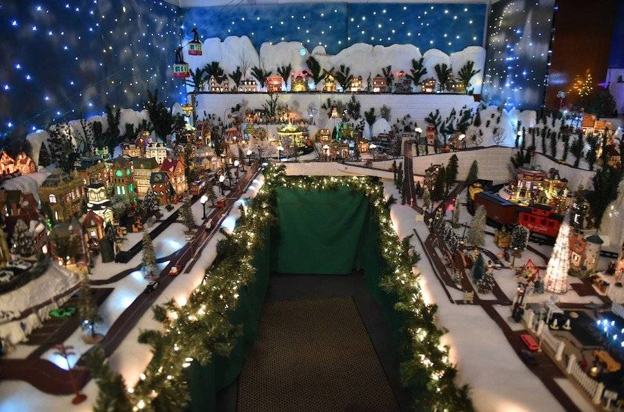 Villa navideña miniatura