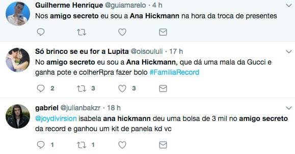 reações Twitter