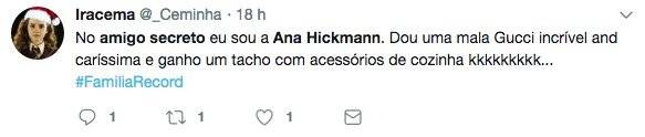 reações Twitter