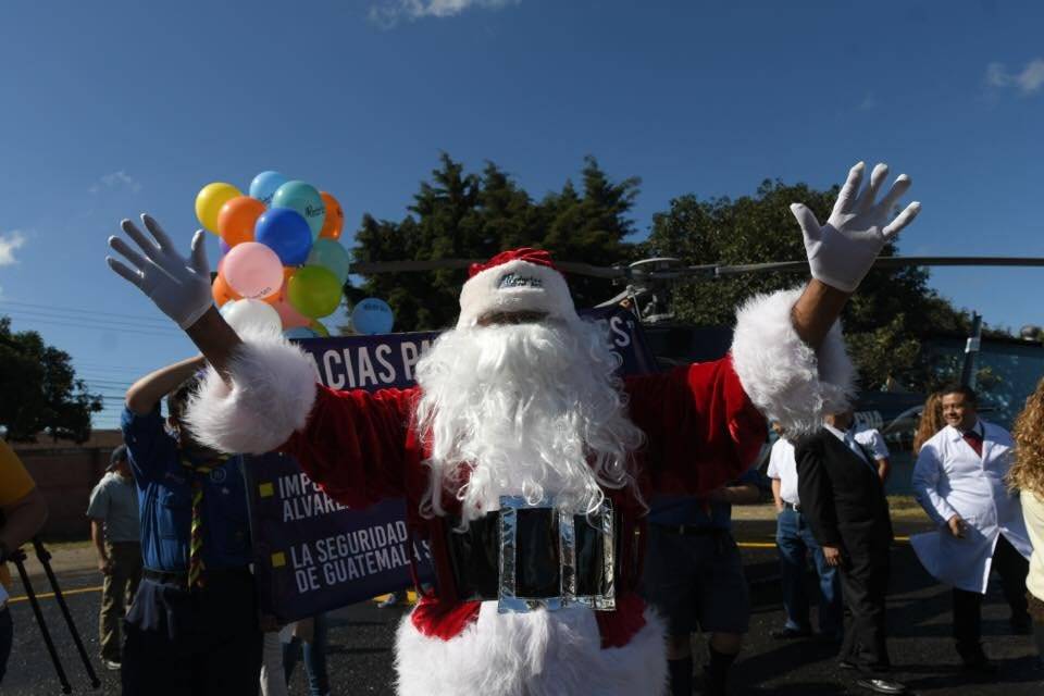 Santa Claus en el hospital general San Juan de Dios