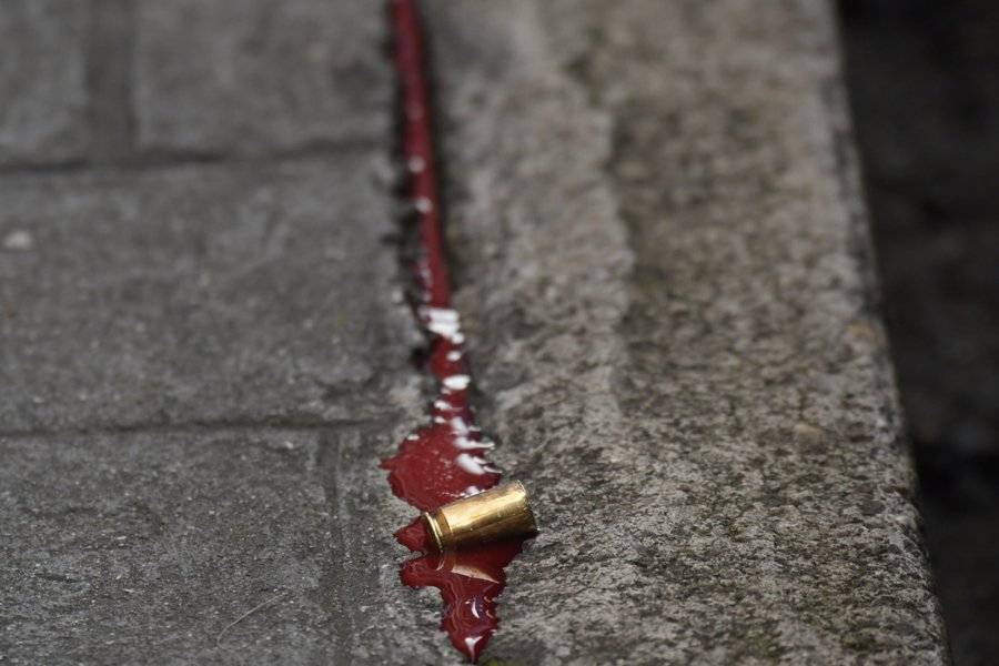 Baleado bajo Arco de Correos