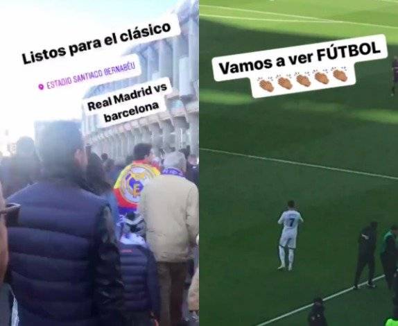 Marco Fabián asiste al Clásico Español